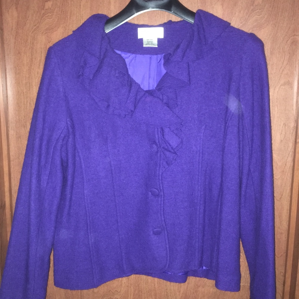 Dark Purple Wool Jacket